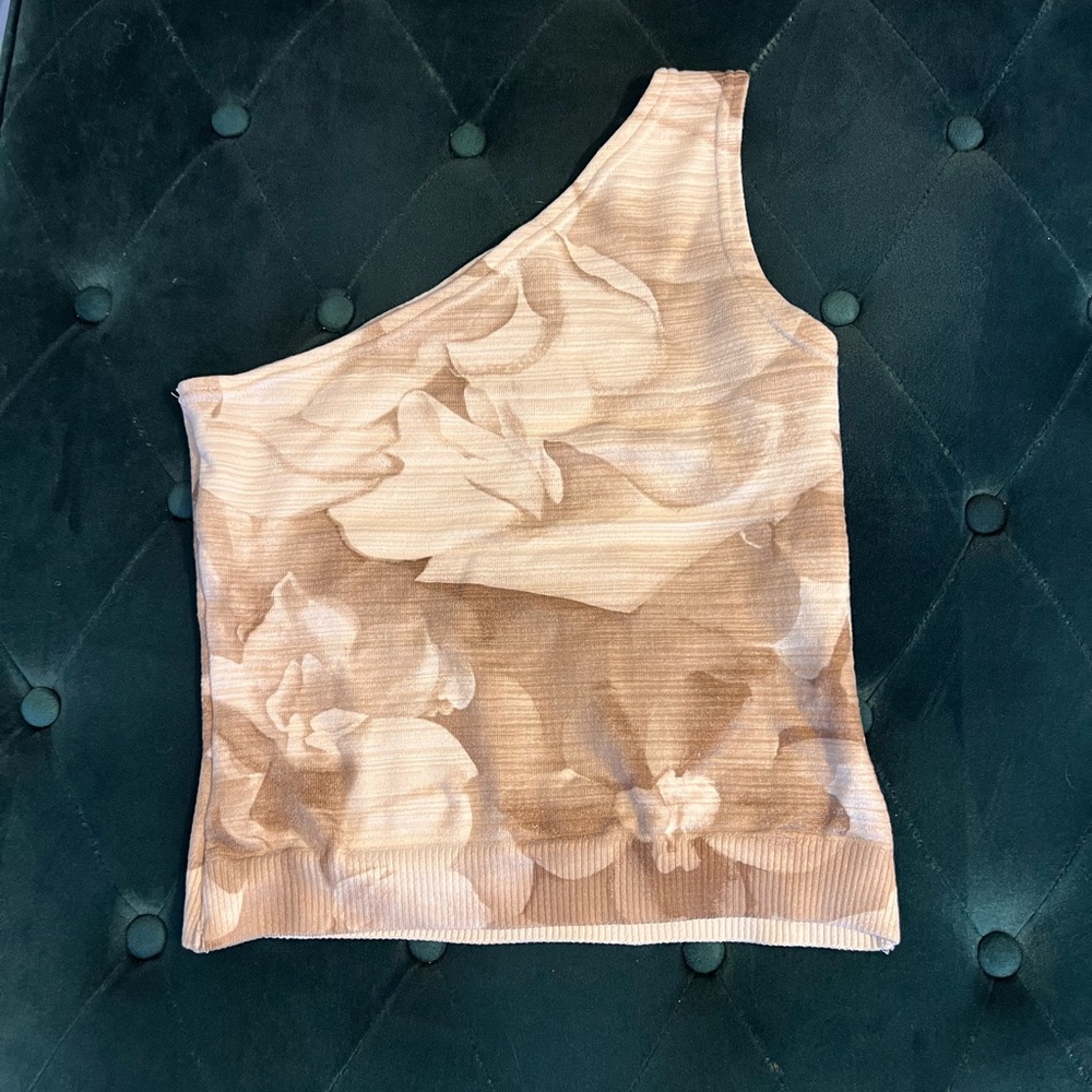 White House Black Market one shoulder top size M